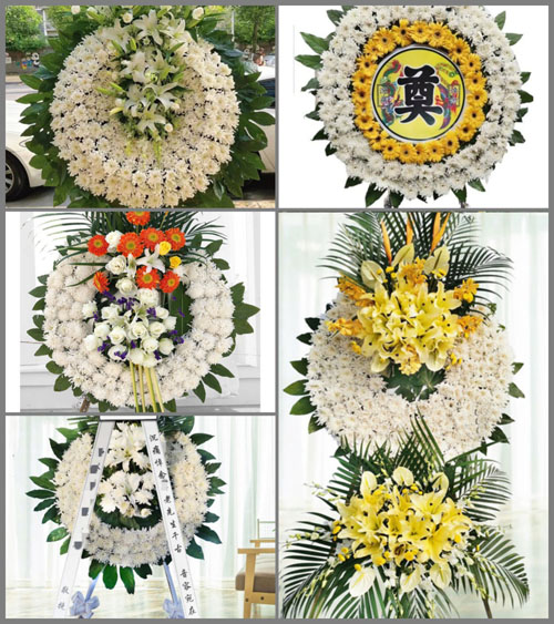 安徽阜阳市临泉县老集镇赫庄村花圈速递
